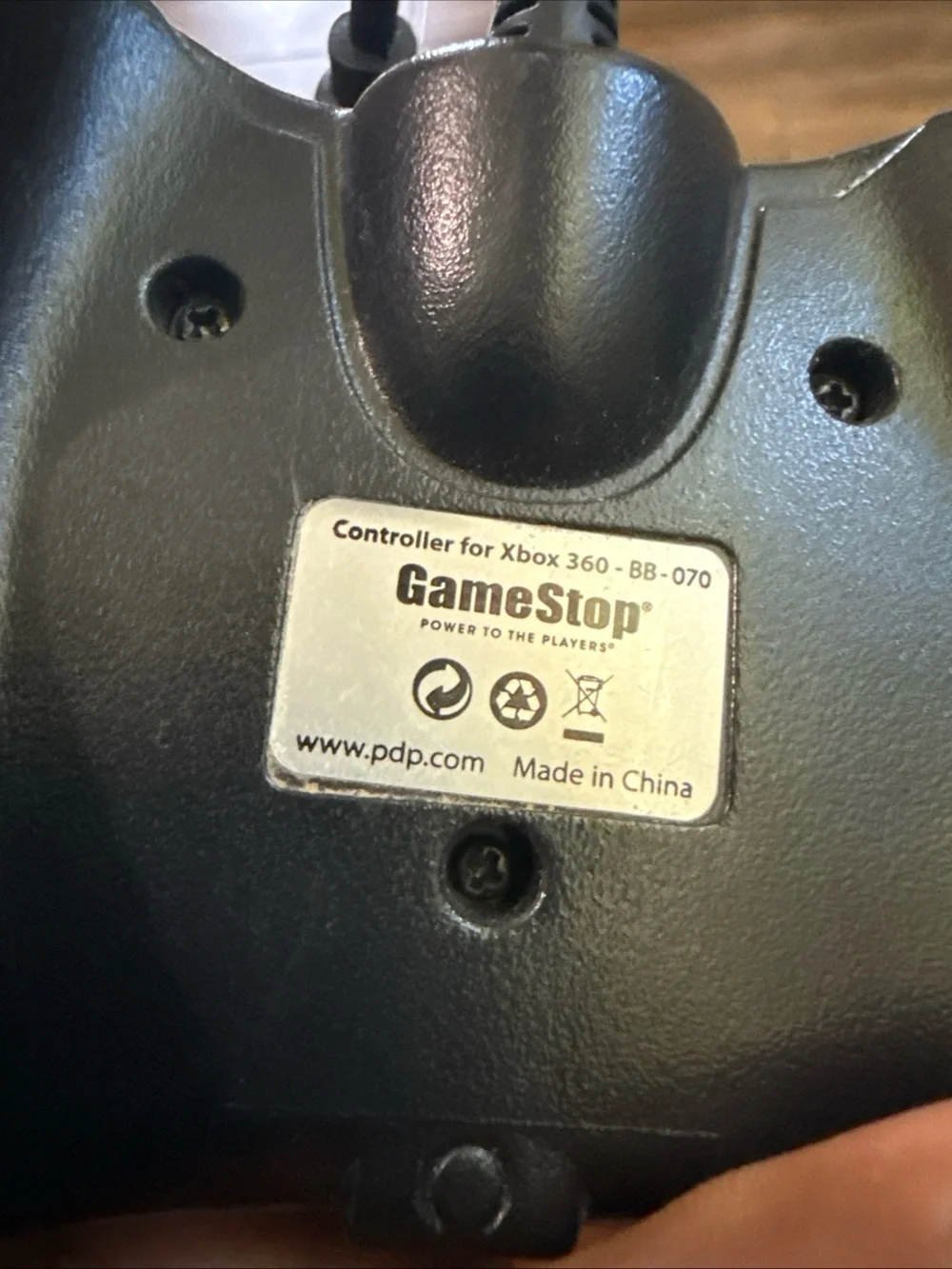 GameStop Black Controller Wired Gamepad Microsoft Original Xbox 360, Tested